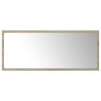 vidaXL Bathroom Mirror Sonoma Oak 90x1.5x37 cm Engineered Wood