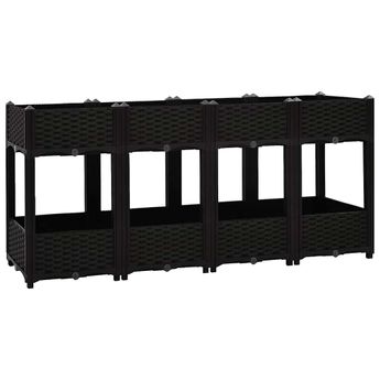 vidaXL Raised Bed 63"x15.7"x28" Polypropylene
