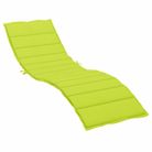 vidaXL Sun Lounger Cushion Bright Green 78.7"x19.7"x1.2" Oxford Fabric