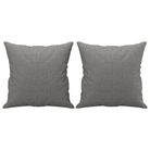 vidaXL Throw Pillows 2 pcs Dark Grey 40x40 cm Fabric