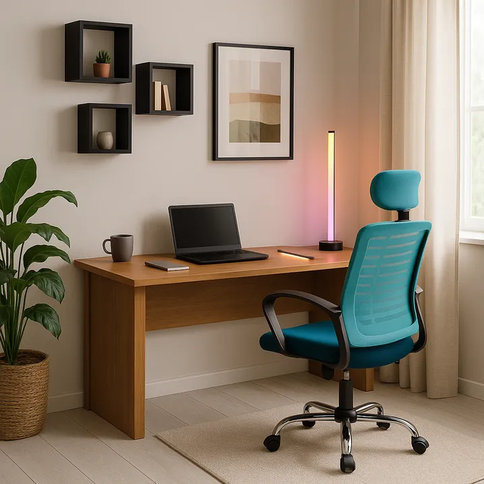 Modern office in brown