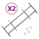 vidaXL Adjustable Security Grilles for Windows 2 pcs 39.4"-59.1"