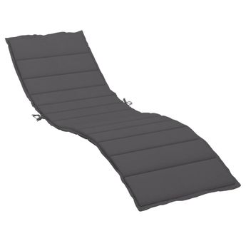 vidaXL Sun Lounger Cushion Anthracite 78.7"x27.6"x1.2" Oxford Fabric