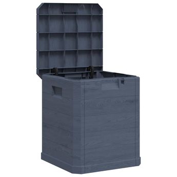 vidaXL Patio Storage Box 23.8 gal Anthracite