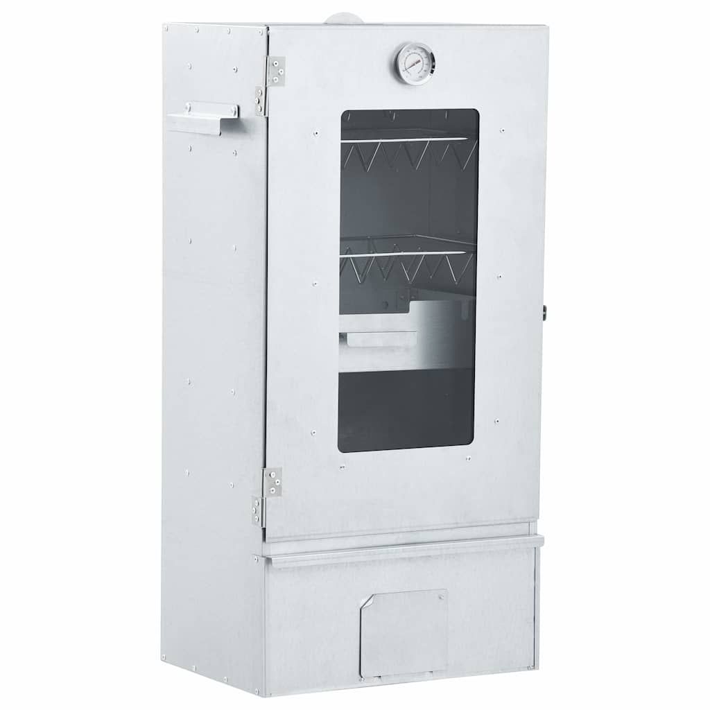 vidaXL BBQ Oven Smoker with 2.2 lb Wood Chips 17.5"x11.4"x32.7"