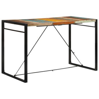 vidaXL Bar Table 68.9"x35.4"x43.3" Solid Wood Reclaimed
