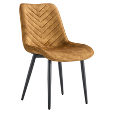 Dining chair, brown-gold/black, ZAINA TYPE 2