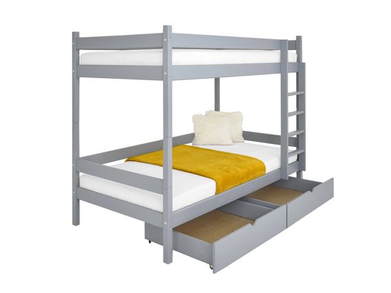 Wilsondo Bunk bed with storage space Paula 2 90x200 Grey