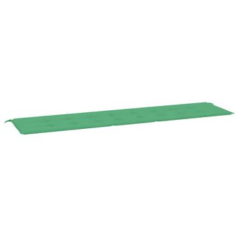vidaXL Garden Bench Cushion Green 78.7"x19.7"x1.2" Oxford Fabric