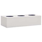 vidaXL Office Flower Box Light Gray 35.4"x15.7"x9.1" Steel