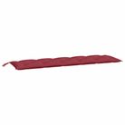 vidaXL Garden Bench Cushion Wine Red 180x50x7 cm Oxford Fabric