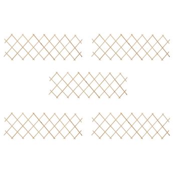 vidaXL Trellis Fences 5 pcs Firwood 70.9"x23.6"