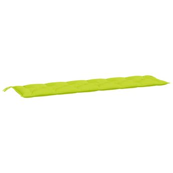 vidaXL Garden Bench Cushion Bright Green 200x50x7 cm Oxford Fabric