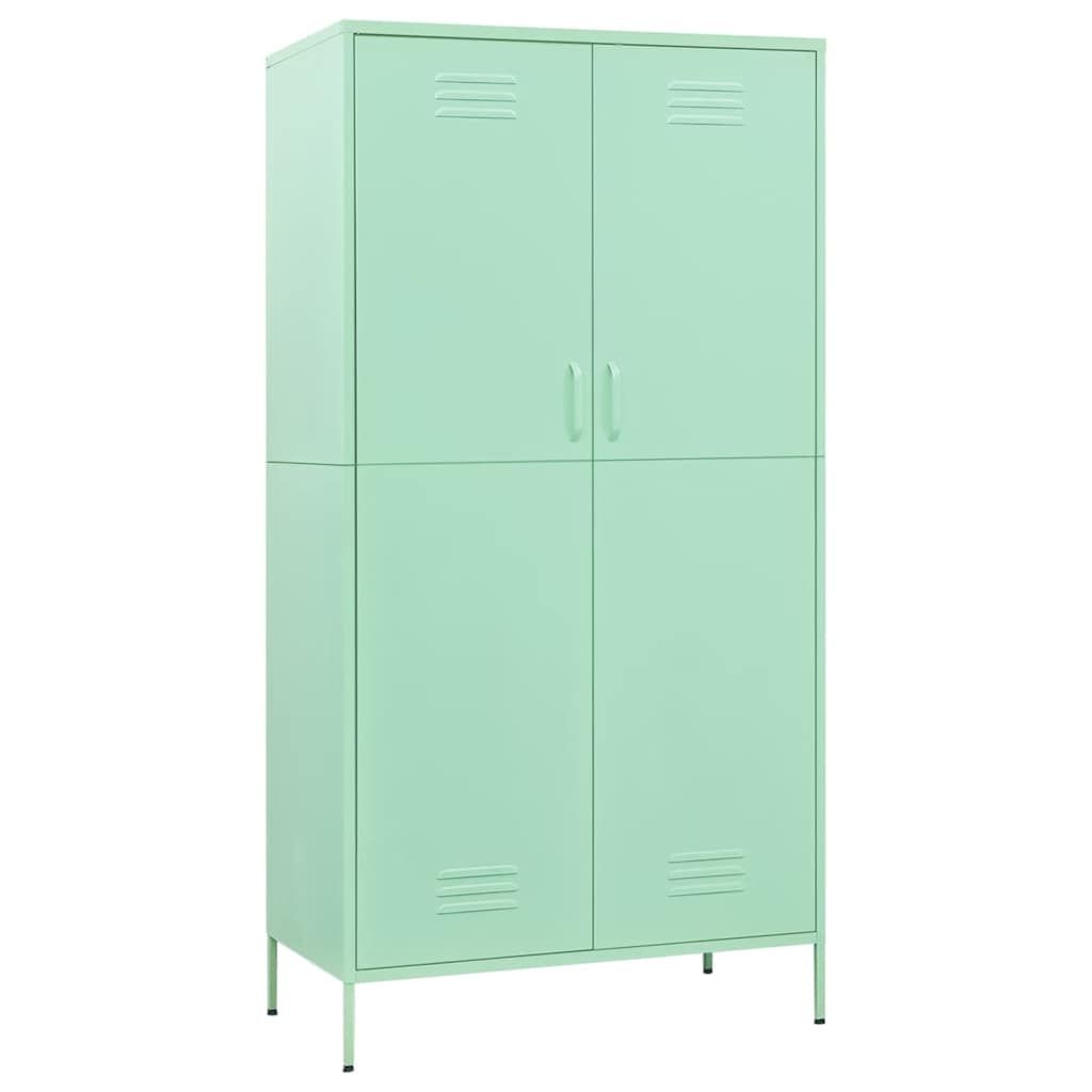 vidaXL Wardrobe Mint 35.4"x19.7"x70.9" Steel