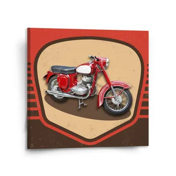 Sablio Obraz Jawa panelka Vintage - 110x110 cm