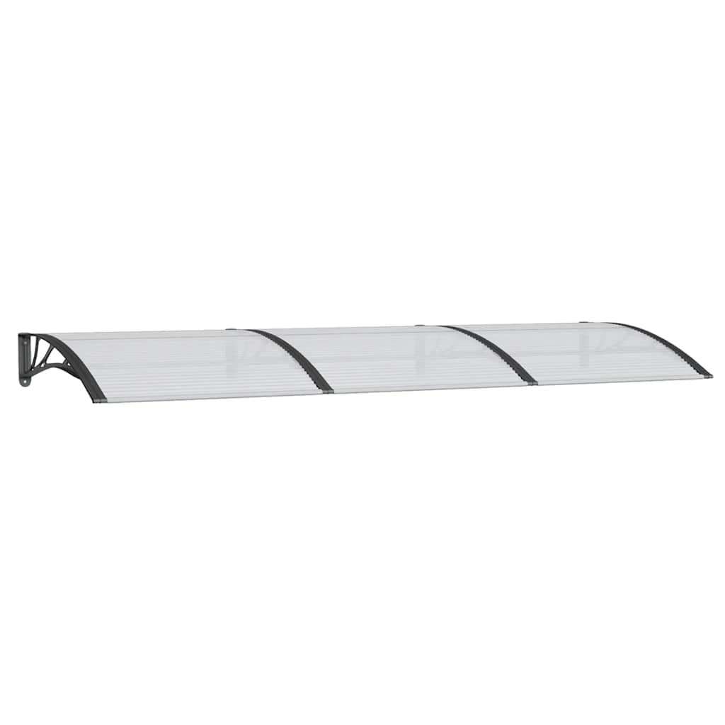 vidaXL Door Canopy Black 118.1"x39.4" Polycarbonate