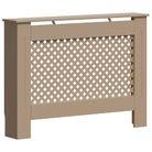 vidaXL Radiator Cover 44.1"x7.5"x32.1" MDF