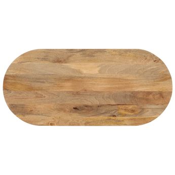 vidaXL Table Top 100x40x2.5 cm Oval Solid Wood Mango