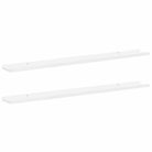 vidaXL Wall Shelves 2 pcs High Gloss White 39.4"x3.5"x1.2"