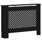 vidaXL Radiator Cover Black 44.1"x7.5"x32.1" MDF