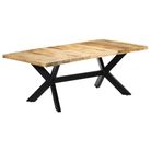 vidaXL Dining Table 78.7"x39.4"x29.5" Solid Mango Wood