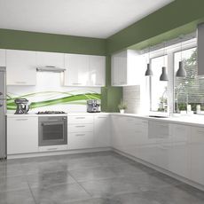 HALMAR Vento kitchen unit white / white high gloss