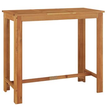 vidaXL Patio Bar Table 47.2"x23.6"x41.3" Solid Wood Acacia