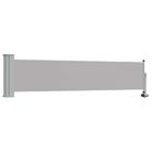 vidaXL Patio Retractable Side Awning 23.6"x118.1" Gray