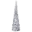 vidaXL Pop-up Artificial Christmas Tree Silver 6 ft PET