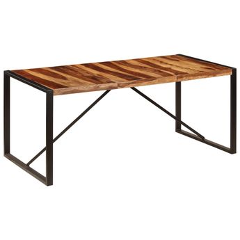 vidaXL Dining Table 70.9"x35.4"x29.5" Solid Acacia Wood