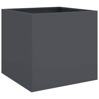 vidaXL Planter Anthracite 16.5"x15.7"x15.4" Steel