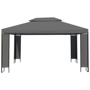vidaXL Gazebo Anthracite 118.1" x 157.5"