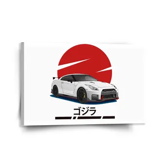 Sablio Obraz Nissan GTR 35 Japonské slunce - 120x80 cm