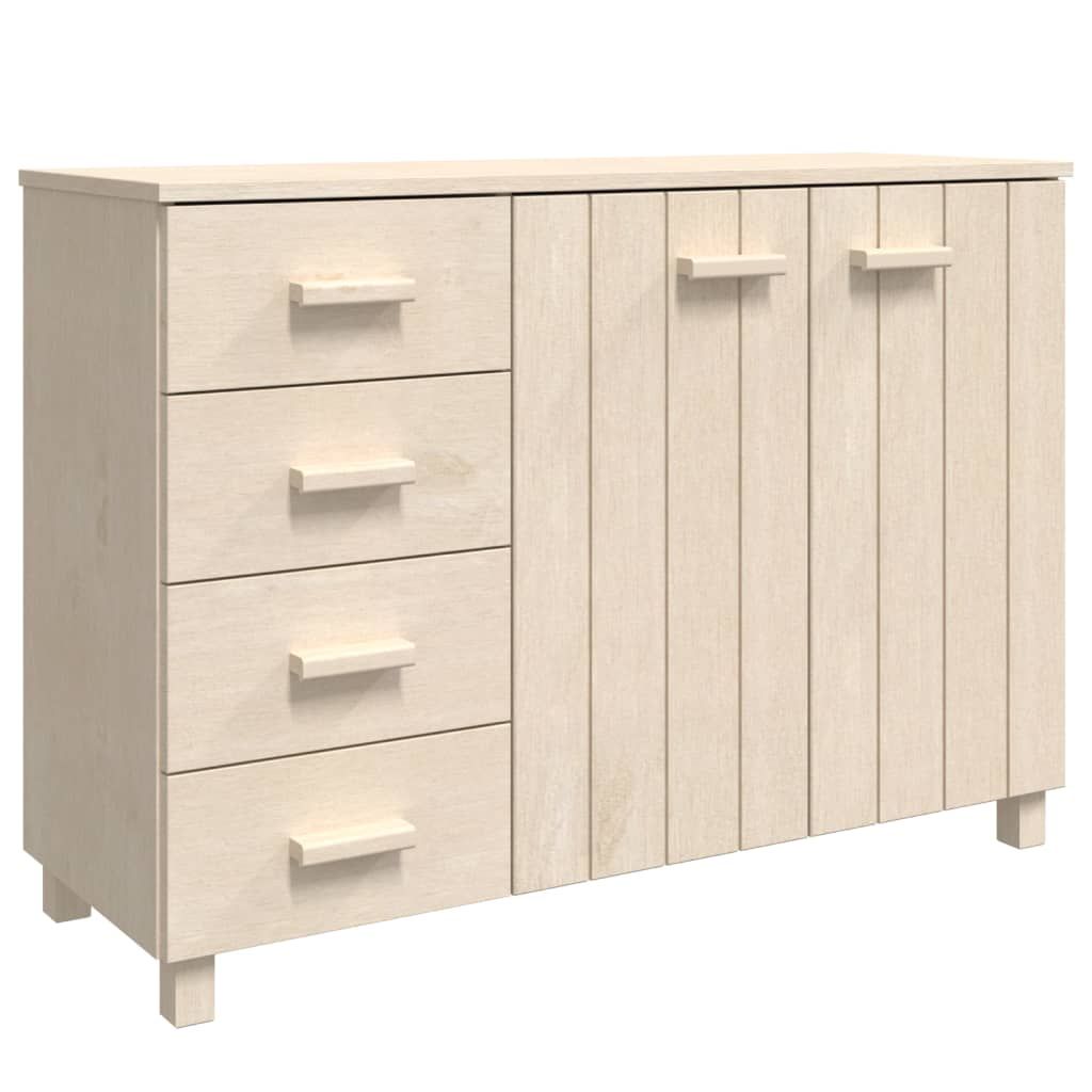 vidaXL Sideboard HAMAR Honey Brown 44.5"x15.7"x31.5" Solid Wood Pine