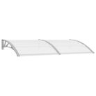 vidaXL Door Canopy Gray 78.7"x39.4" PC