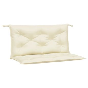 vidaXL Garden Bench Cushions 2pcs Cream 100x50x7 cm Oxford Fabric