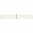 vidaXL Retractable Side Awning Cream 63"x393.7"