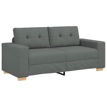 vidaXL Loveseat Sofa Dark Gray 70.9"x30.3"x32.3" Fabric