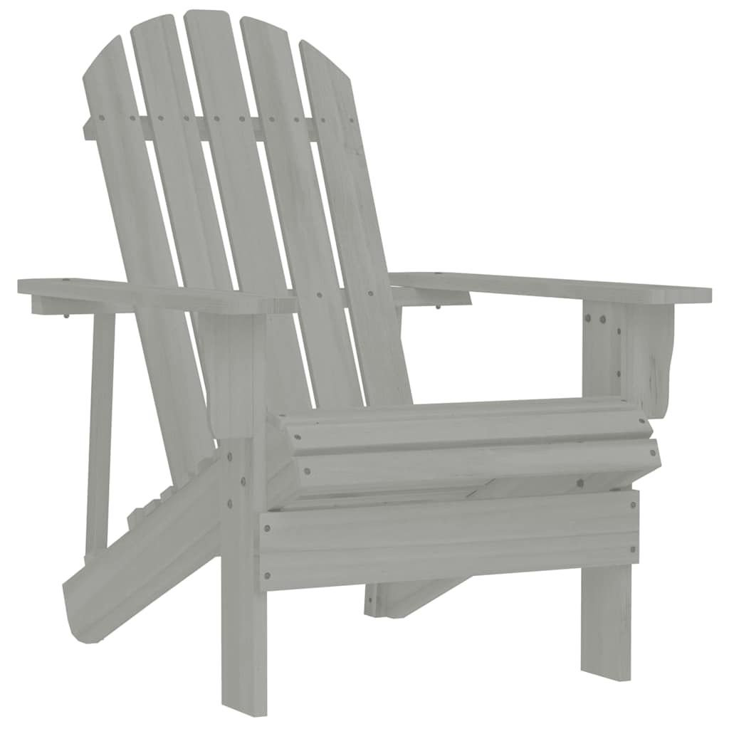 vidaXL Patio Chair Wood Gray