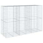 vidaXL Gabion Basket with Cover 300x100x200 cm Galvanised Iron