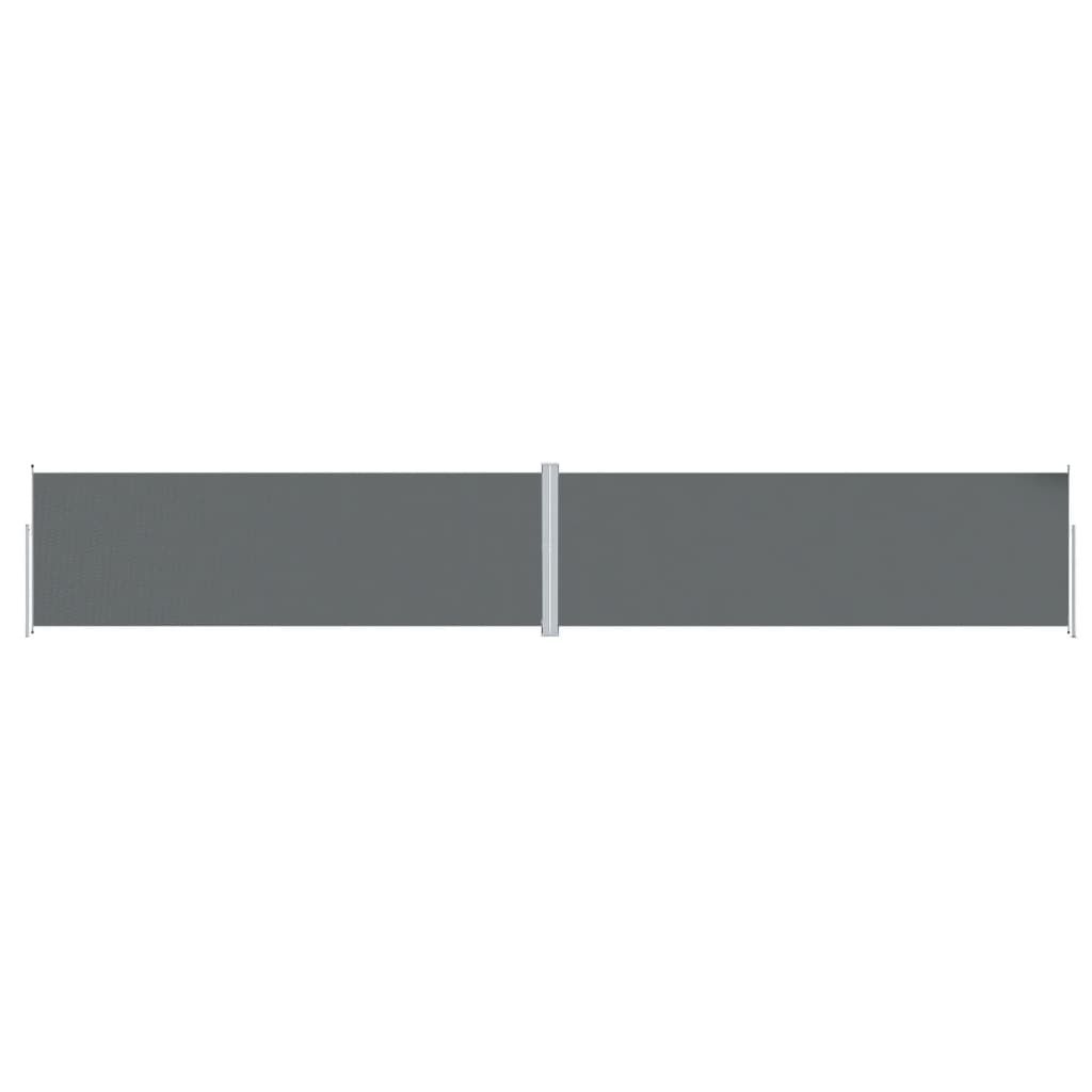 vidaXL Retractable Side Awning Anthracite 78.7"x472.4"