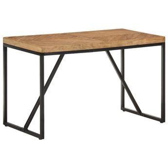 vidaXL Dining Table 120x60x76 cm Solid Acacia and Mango Wood
