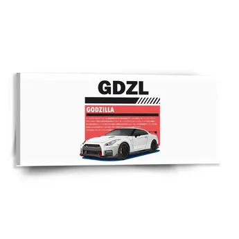 Sablio Obraz Nissan GTR 35 Godzilla - 110x50 cm