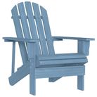 vidaXL Garden Adirondack Chair Solid Fir Wood Blue