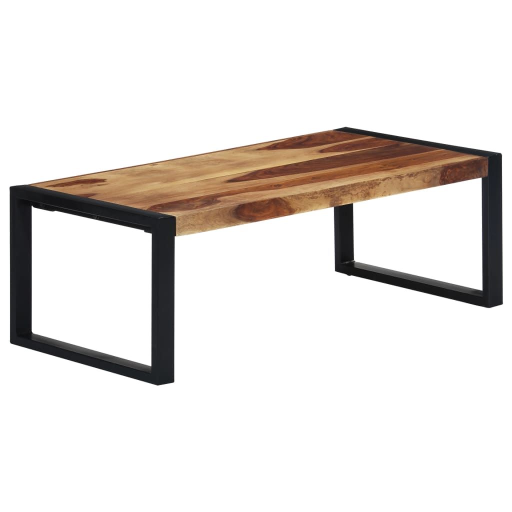 vidaXL Coffee Table 43.3"x23.6"x15.7" Solid Acacia Wood
