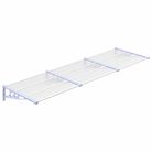 vidaXL Door Canopy Gray and Transparent 117.1"x35.4" Polycarbonate