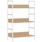 vidaXL 3-Layer Book Shelf Oak 60x27.6x90.5 cm Engineered Wood