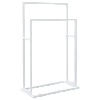 vidaXL Freestanding Towel Rack White 48x24x78.5 cm Iron
