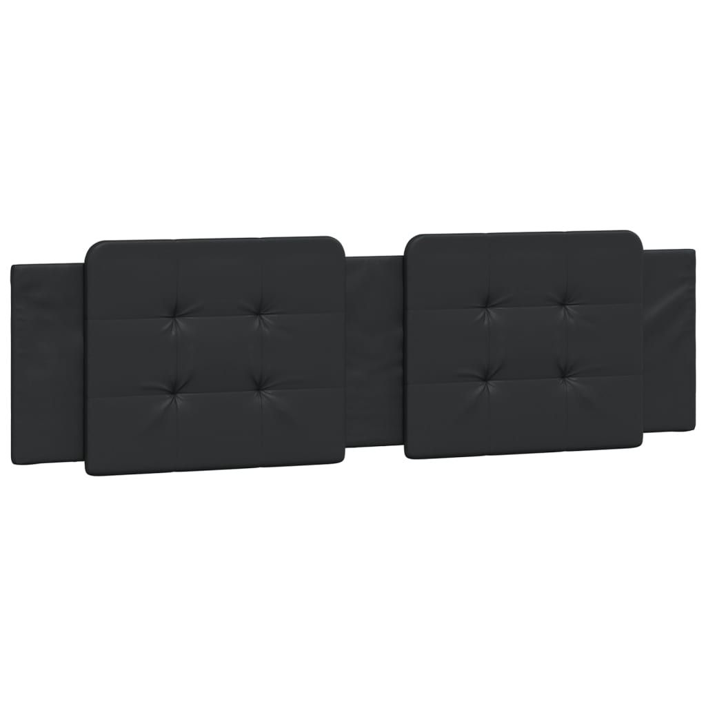 vidaXL Headboard Cushion "Zadar" Black 72" Faux Leather