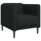 vidaXL Sofa Chair Black Fabric
